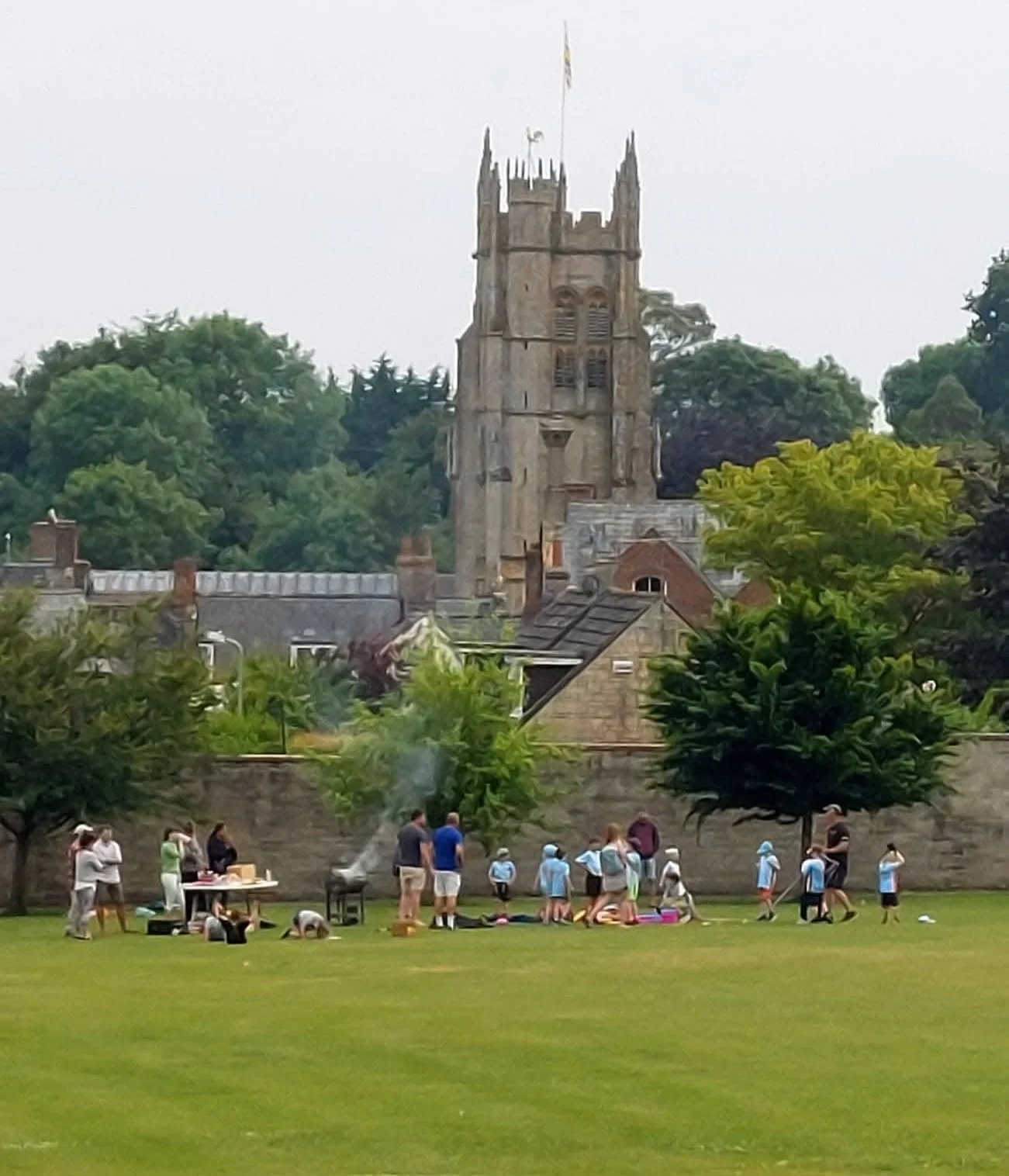 Community cricket day on the village green