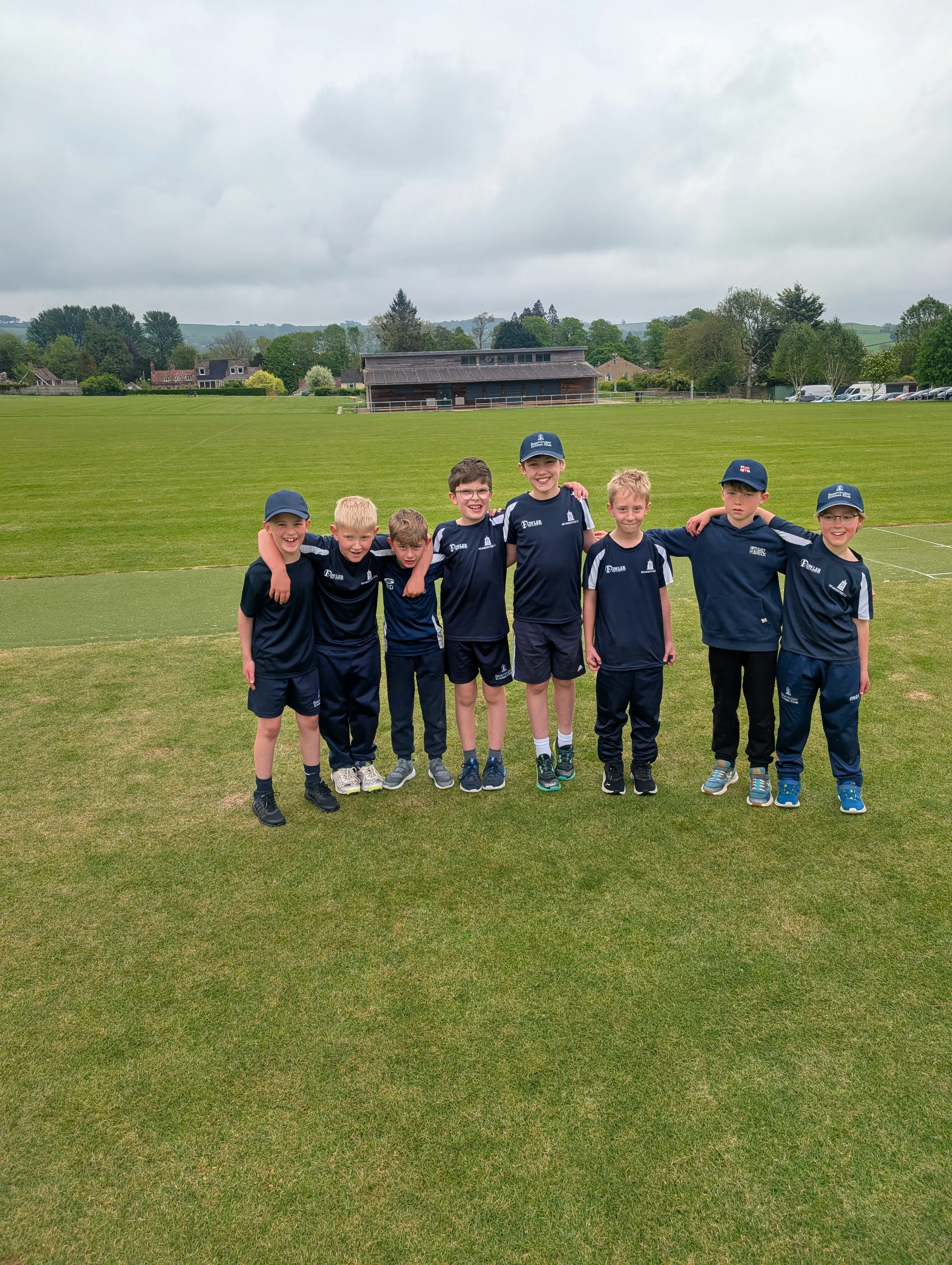 Junior players at Beaminster CC
